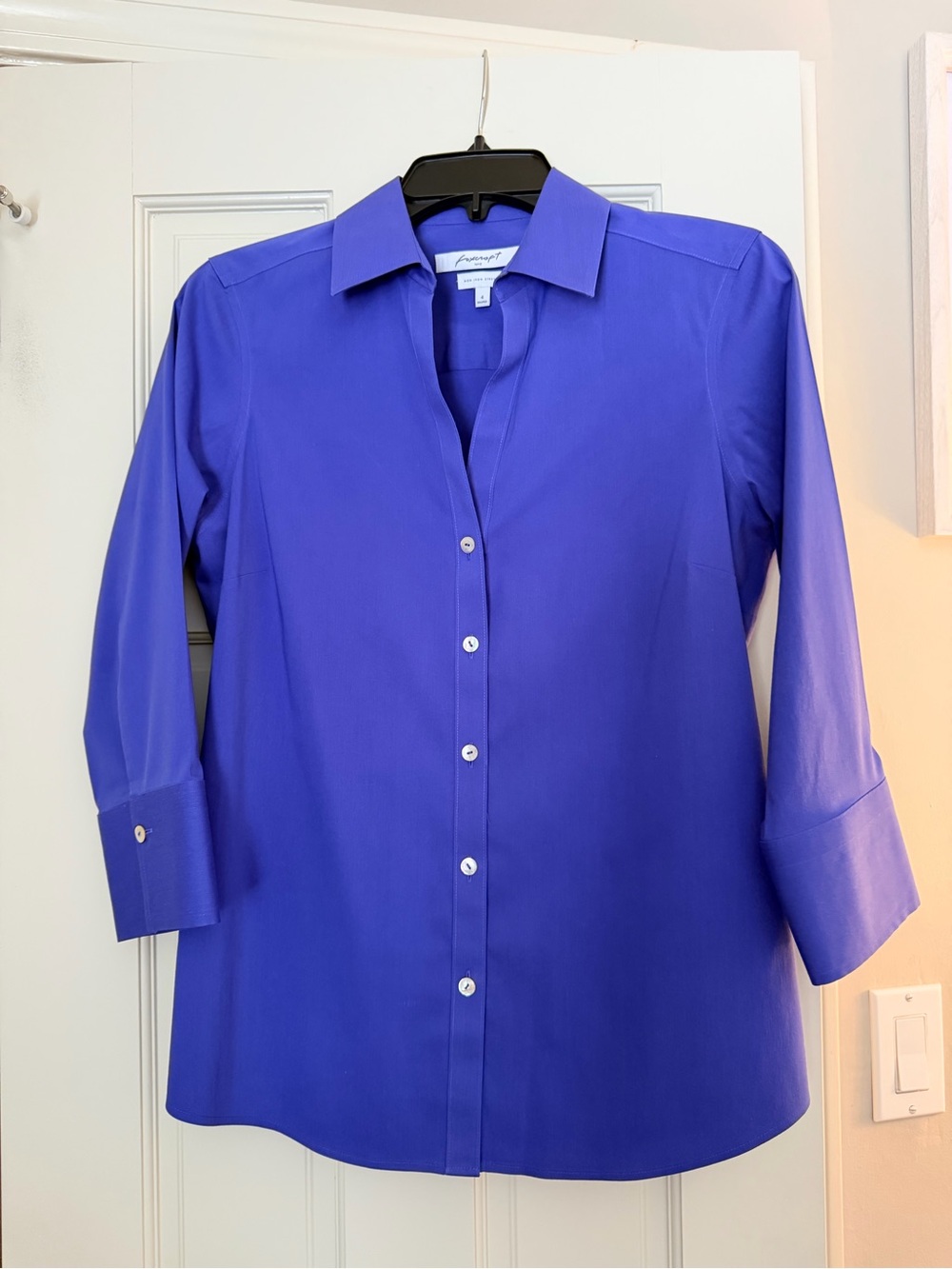 Foxcroft Bright Purple Button-Up Shirt